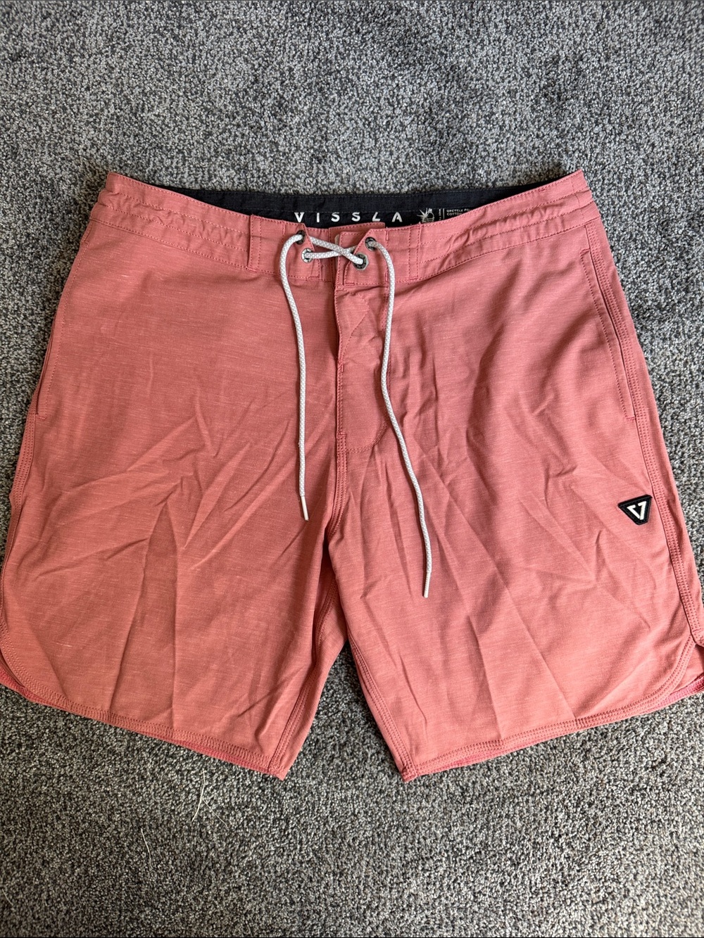 VISSLA Cotton Hemp Drawstring Board Shorts